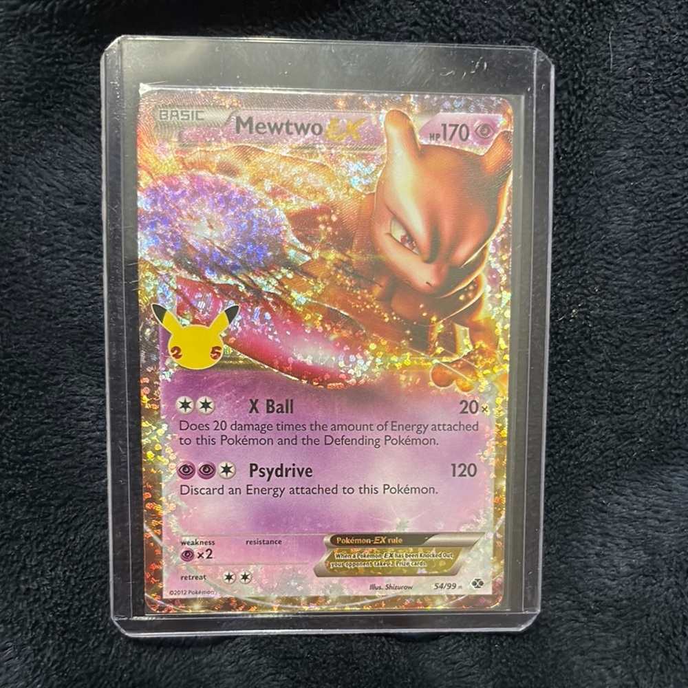 Mewtwo Pokémon Card from celebrations